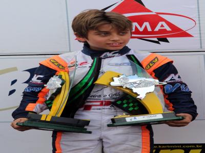 Pedro Aizza é vice-campeão da Cadete na Copa Brasil de  Kart