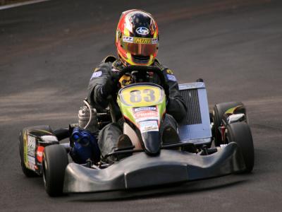 Paraguaio termina o Brasileiro de Kart em terceiro