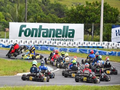 Cearense sofre fratura no braço em acidente no Brasileiro de Kart