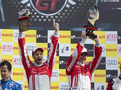 Wagner e Fábio vencem uma corrida da GT3 em Curitiba