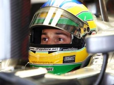 Bruno Senna comemora melhor treino do ano