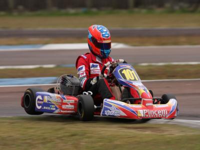 Jonathan Louis satisfeito com a 1 etapa do Paranaense de Kart