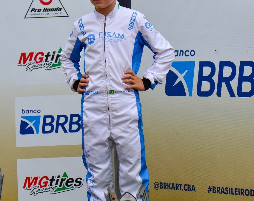 Zorzetto está feliz com o 1º pódio no Brasileiro de Kart