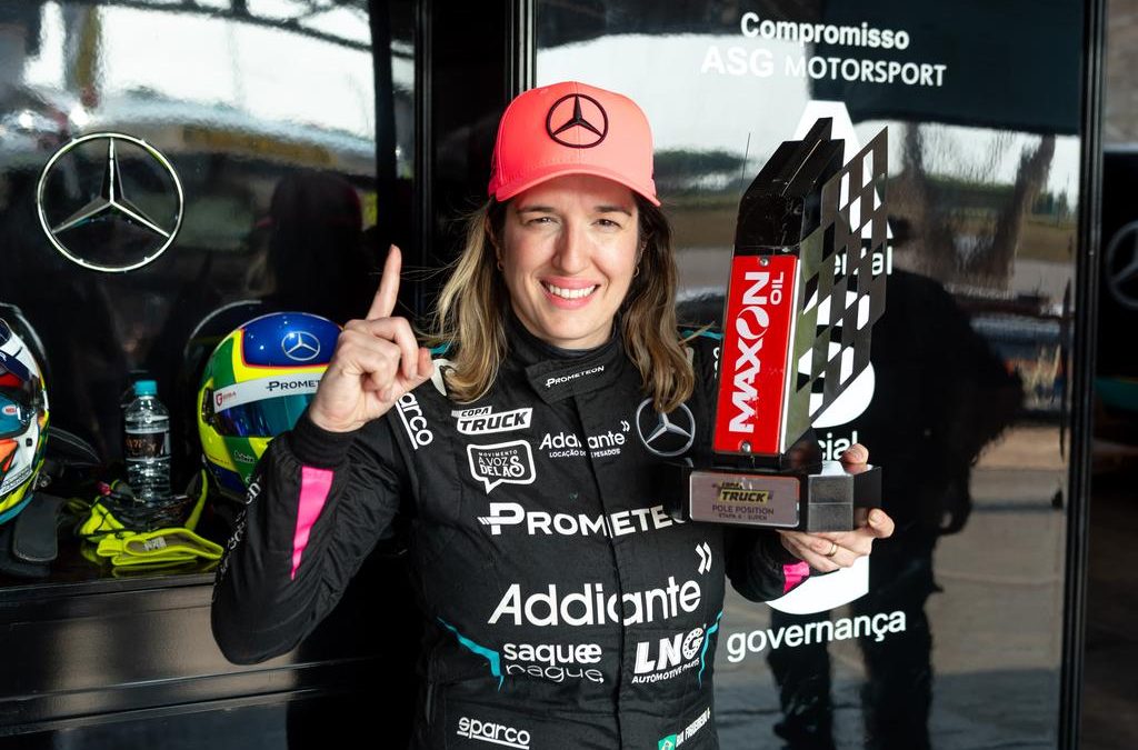 No palco da primeira vitória, Bia Figueiredo crava pole position da Elite na Copa Truck em Cascavel