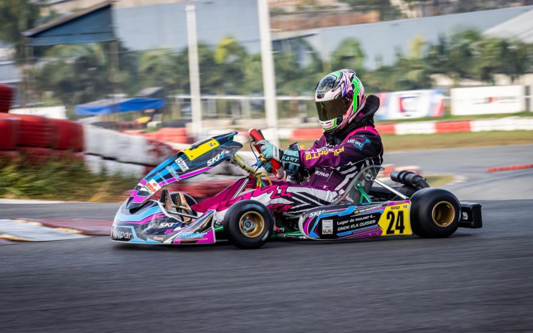 Giovana Marinoski está otimista para a rodada dupla de kart da Granja Viana